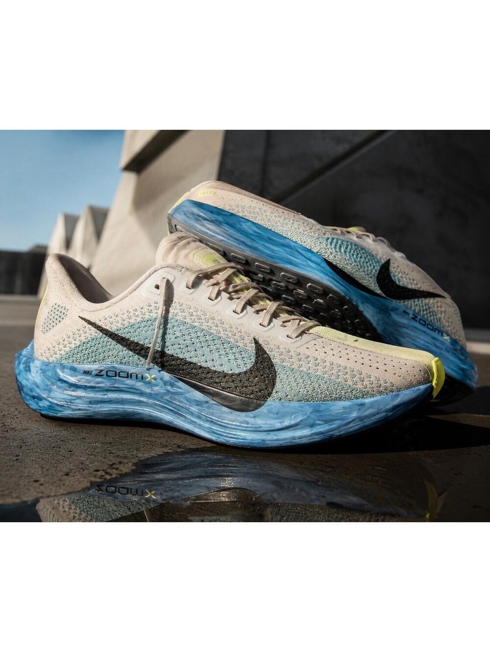 Nike Pegasus Plus Men’s Running Shoes US 10.5 Pure Platinum Custom Blue Zoom X